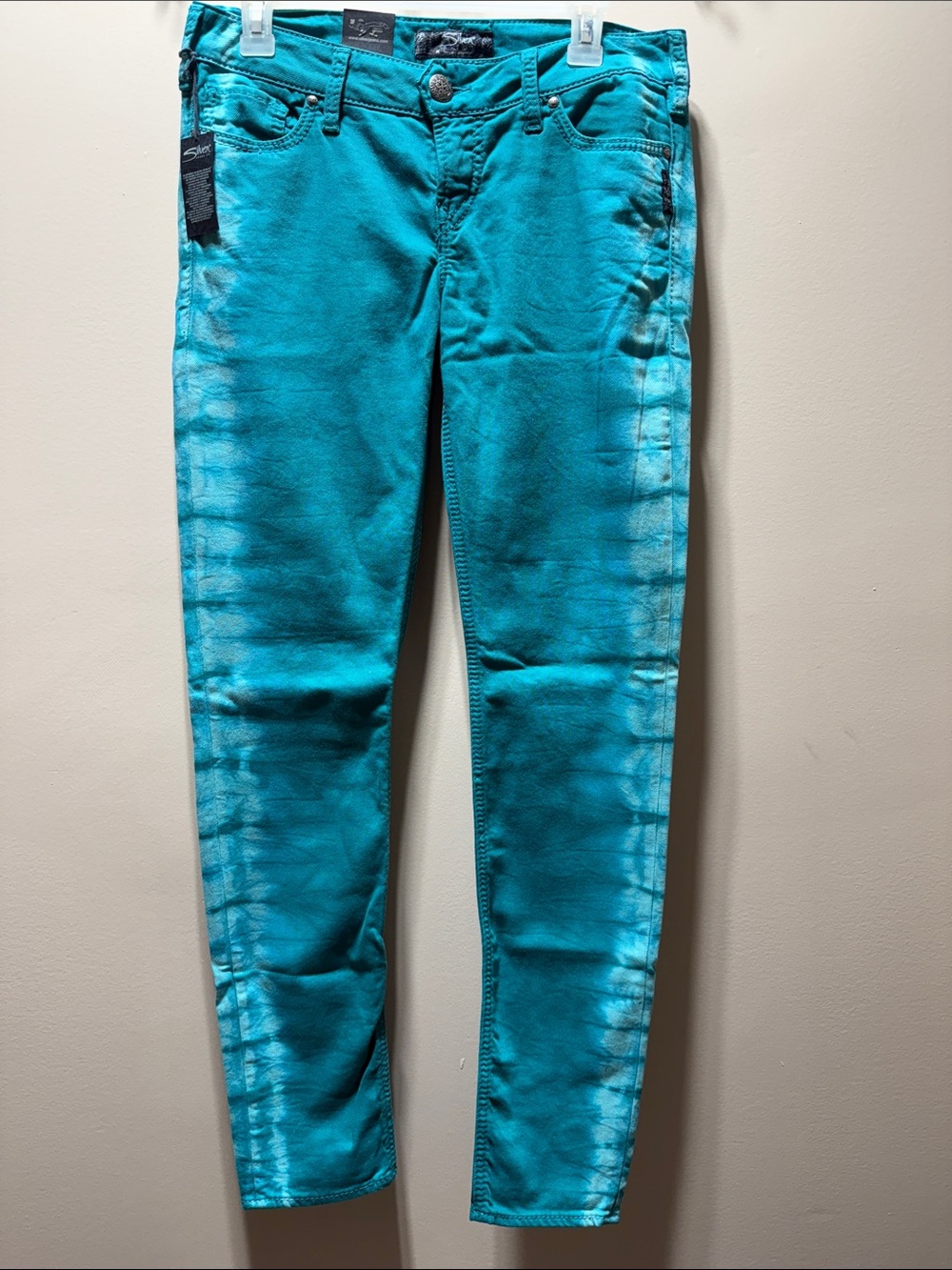 Silver Jeans Women's Skinny Jeans Teal